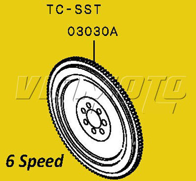 Flywheel - Mitsubishi Lancer EVO 10 X CZ4A 6 Speed