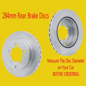 Rear 284mm Brake Discs - Mitsubishi GTO/3000GT