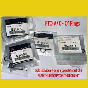 O Rings for A/C Pipes - Mitsubishi FTO