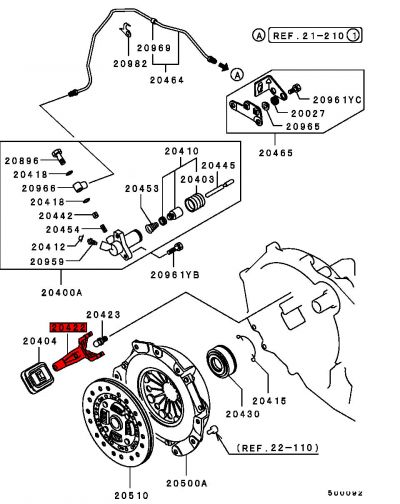 Clutch Fork - Mitsubishi Lancer EVO 123 #2