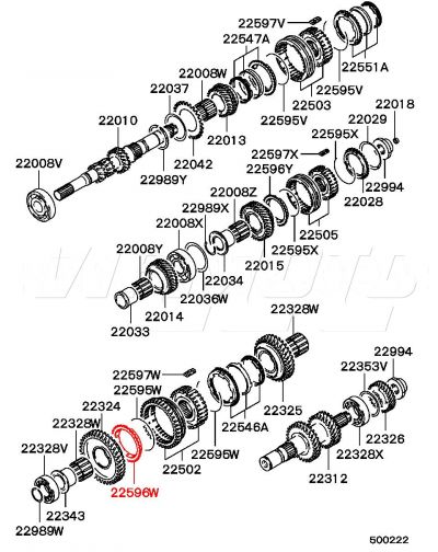 1st Gear Synchro MD745477 - Mitsubishi EVO 2/3 CE9A #2
