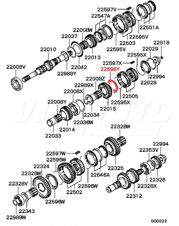 Viamoto Mitsubishi Car Parts 5th Gear Synchro - MD745892  
