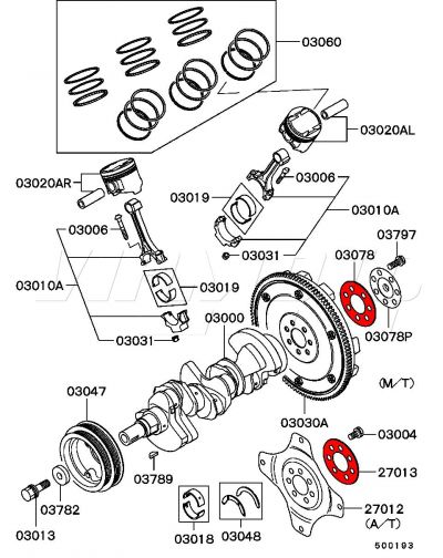 PLATE,A/T and M/T Drive Plate - Mitsubishi FTO