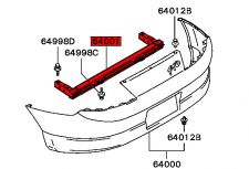 Rear Bumper Support Bar - Mitsubishi FTO
