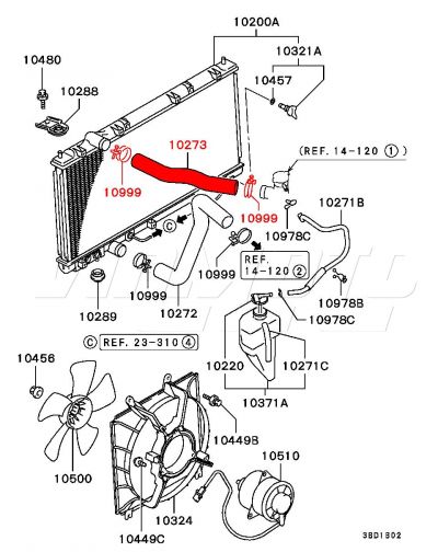 Upper Radiator Hose - FTO 2.0 V6 DE3A #2
