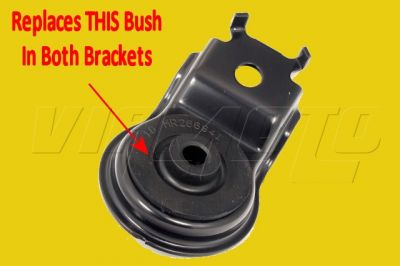 Upper Radiator Bracket Bushes - PAIR - Mitsubishi Lancer EVO 7 8 9 #3