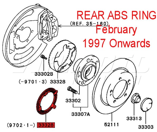 Rear ABS Ring - FTO February 1997 Onwards