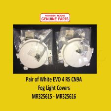 White FogLamp Covers Pair RH/LH MR325615/MR325616 Mitsubishi Lancer EVO4 RS CN9A