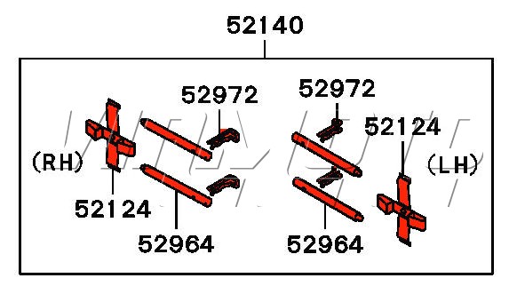 Rear Brembo Pad Fitting Kit - Mitsubishi EVO 5 CP9A