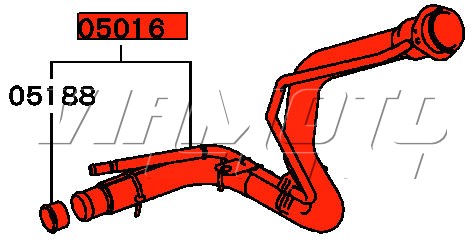 Fuel Filler Neck - Petrol Filler Neck - Mitsubishi EVO 7 8 CT9A