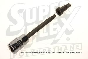 Superflex Bushes - Triumph Spitfire/Herald/GT6 59-80 Steering Column Coupling Kit #2