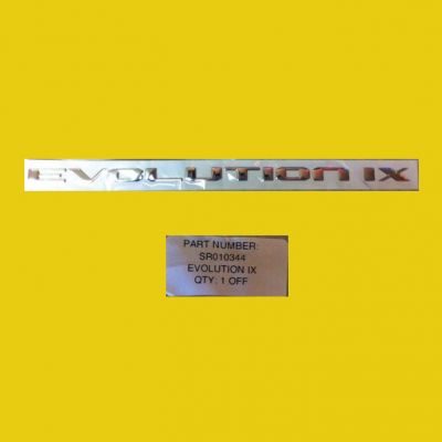 Rear Boot/Trunk Badge - SR010344 - Mitsubishi Lancer EVO 9 IX