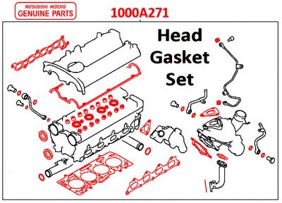 Head Gasket Set - Mitsubishi Colt CZT 1.5 Turbo Z37A