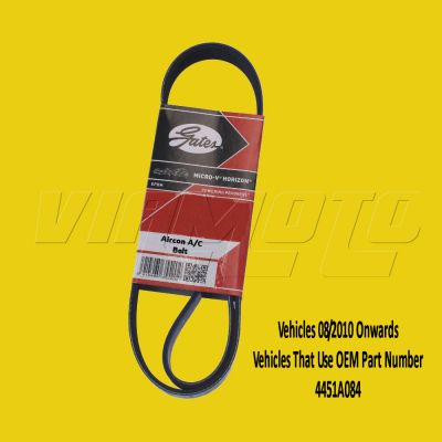 Aircon A/C Belt - Mitsubishi Colt CZT 1.5 Turbo Z37A 2010 onwards