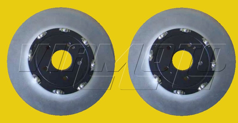 Front 2 Piece Brake Discs - Pair - Mitsubishi Lancer EVO 10 X CZ4A