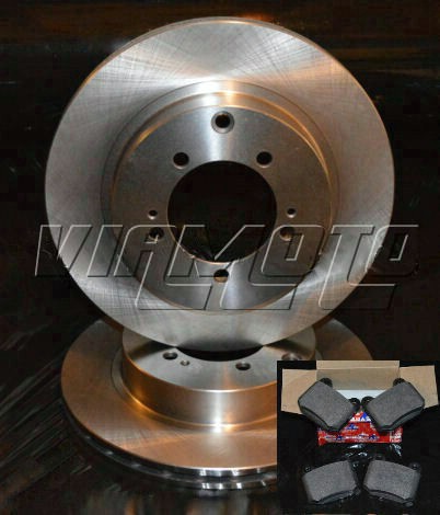 Rear Brake Discs 300mm + Brembo Rear Brake Pads Lancer EVO 5 6 CP9A