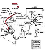 Aircon Pipe - MR116398 - FTO DE3A with Aircon