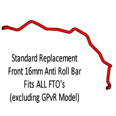 Front Anti Roll Bar - 16mm - Mitsubishi FTO (Excluding GPvR)