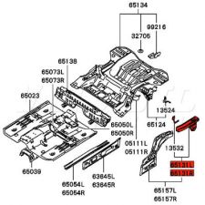 Rear Chassis Rail Section - Mitsubishi FTO