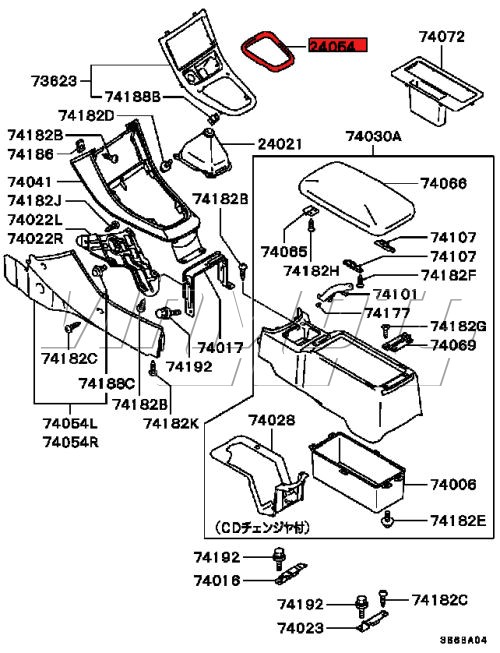 Rubber Gear Lever Surround - FTO