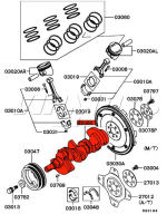 Crankshaft - Complete Crank - Mitsubishi FTO 2.0 V6 DE3A