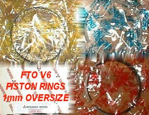 1.0mm Oversize Piston Ring Set - FTO 2.0 V6 DE3A