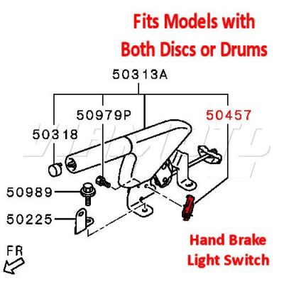 Hand Brake Light Switch - Mitsubishi Colt DID 1.5 TD Z39A