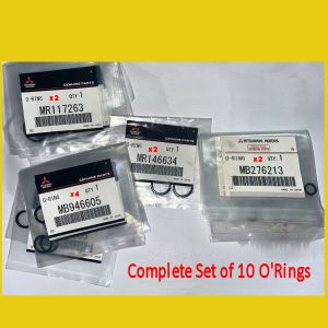 Set of 10 O Rings for A/C Pipes - Mitsubishi Legnum/Galant VR4 EC5W/EC5A