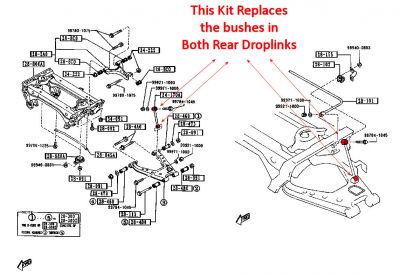 Superflex - Mazda MX5 89-97 Rear Anti Roll Bar Link Bush Kit #3