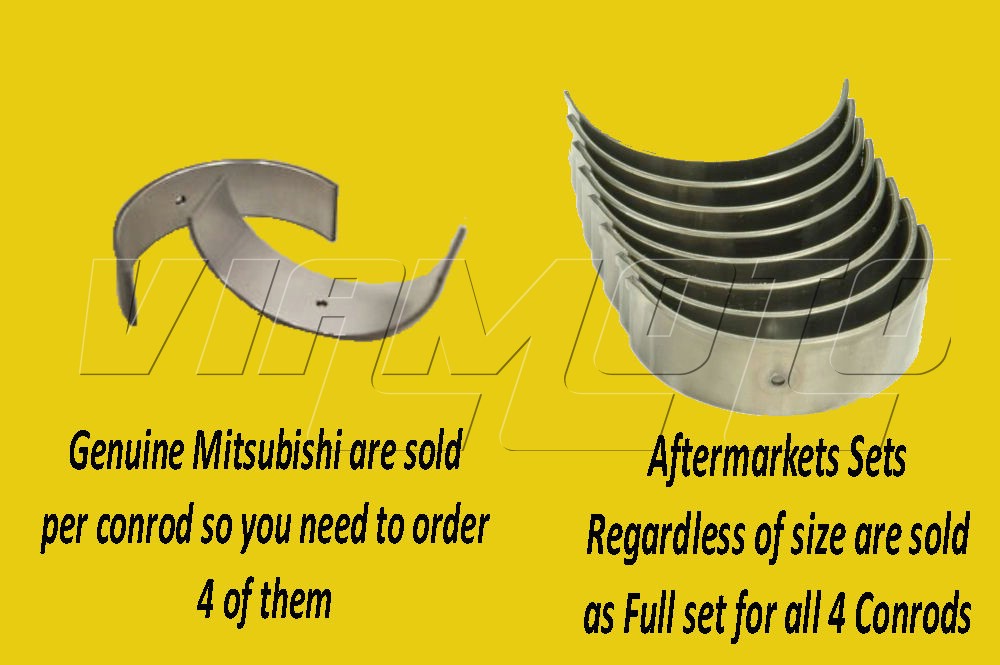 Big End Shells - Conrod Bearings - Mitsubishi EVO 1 CD9A