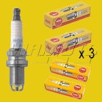 NGK Standard Spark Plugs X 3 - FTO 2.0 V6 DE3A Mivec