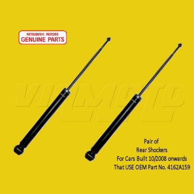 Genuine OEM Rear Shock Absorbers (10/2008 on) - Mitsubishi Colt CZT 1.5 Turbo Z37A 4G15T