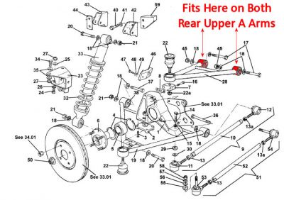 Superflex - Vauxhall VX220 Rear Upper Inner Kit - SF181-2603KSS #2