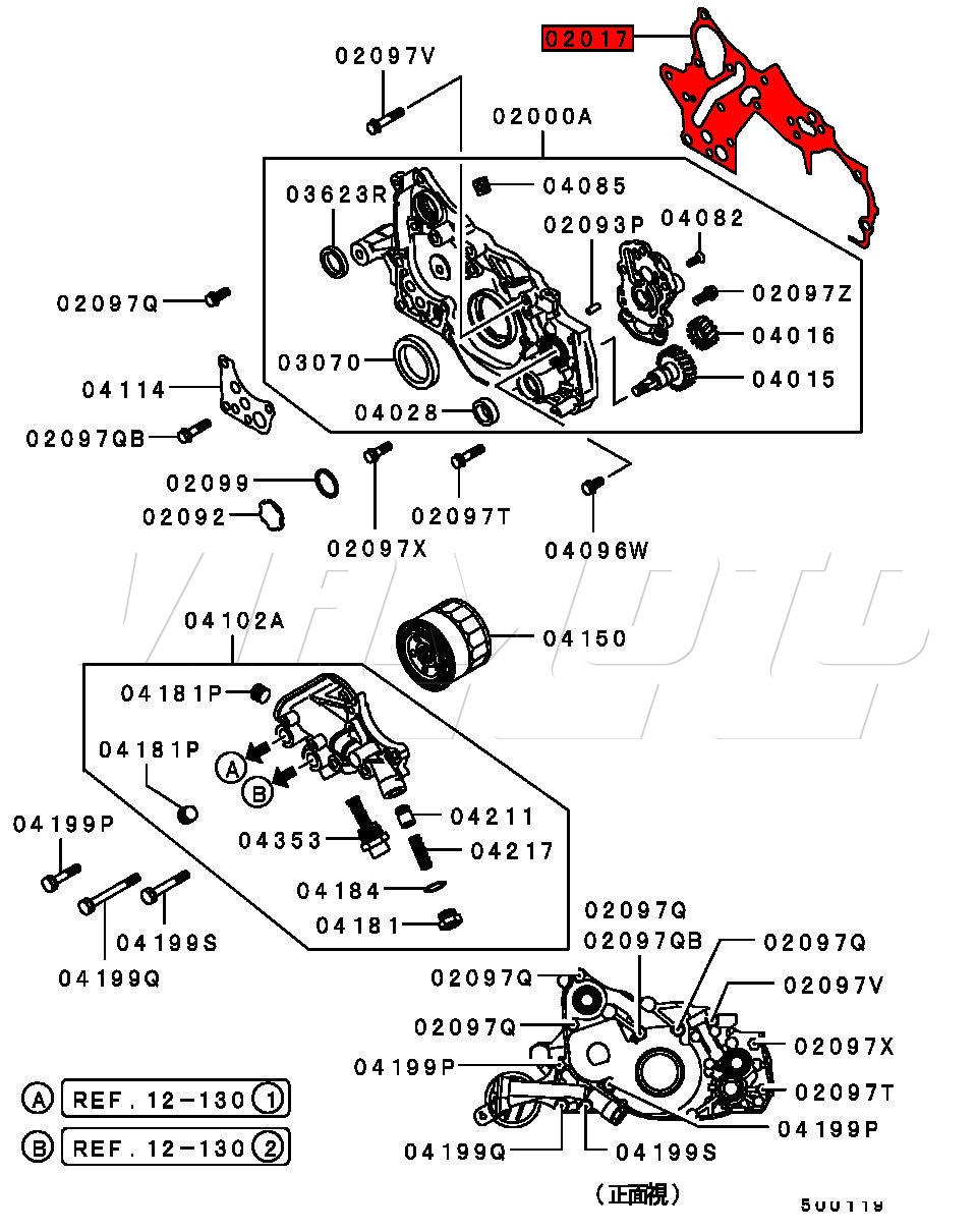 Viamoto Car Parts, Mitsubishi Lancer EVO 1 CD9A Parts, EVO 1 CD9A - Engine  and Ancilliary Parts